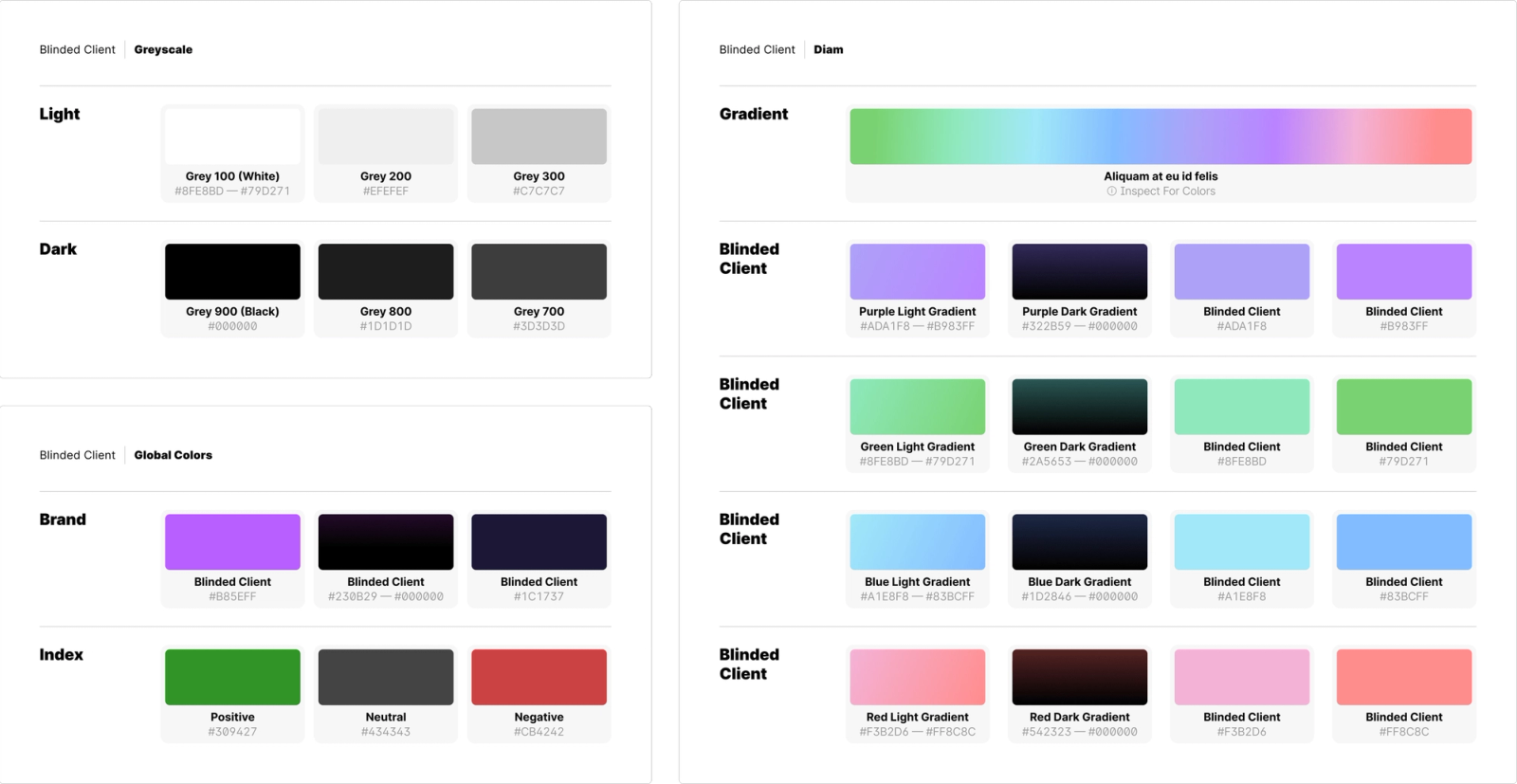 Colors and gradients