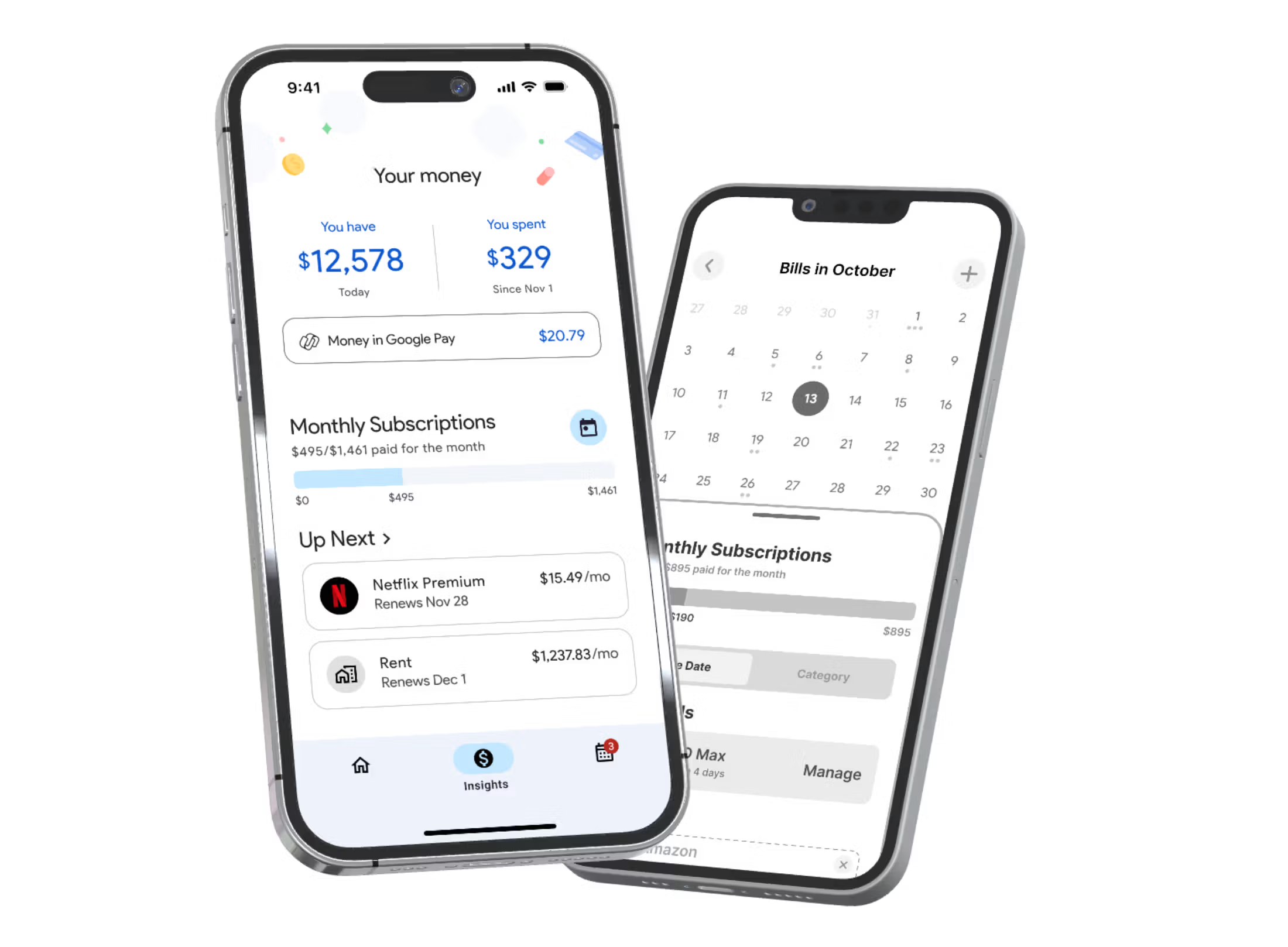Google Bills Calendar