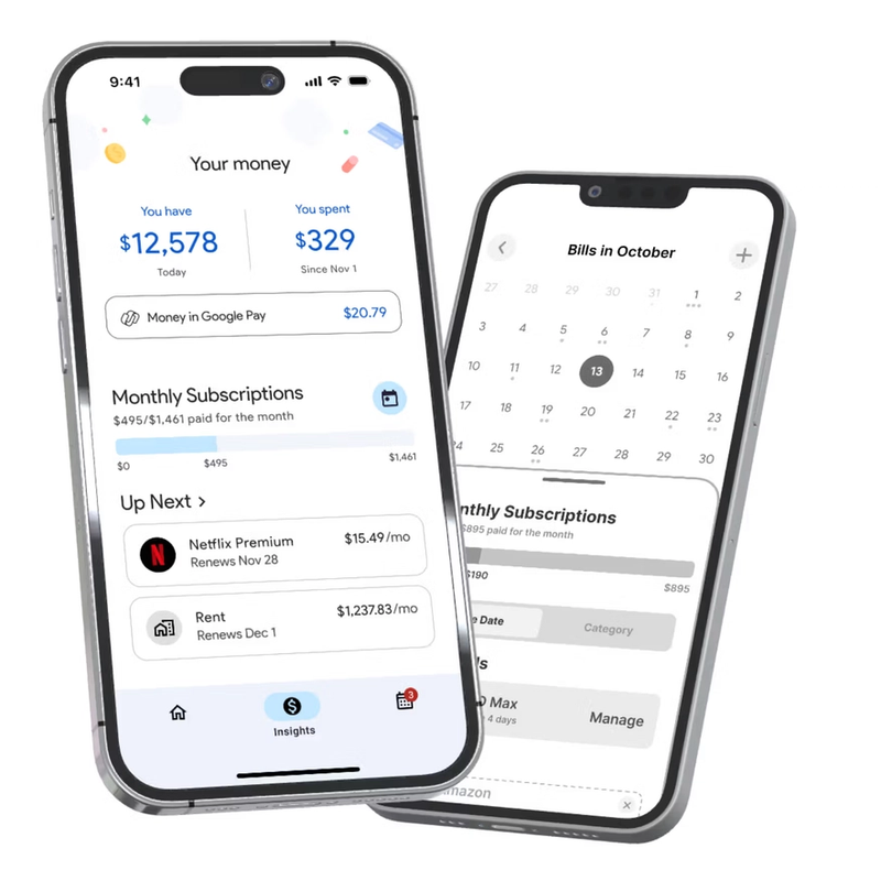 Google Bills Calendar