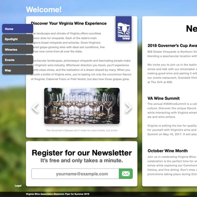 VA Wineries Newsletter