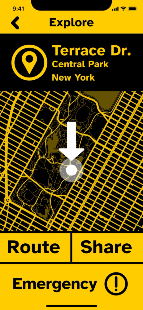 Explore screen