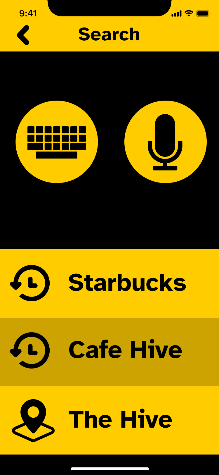 Primary search page