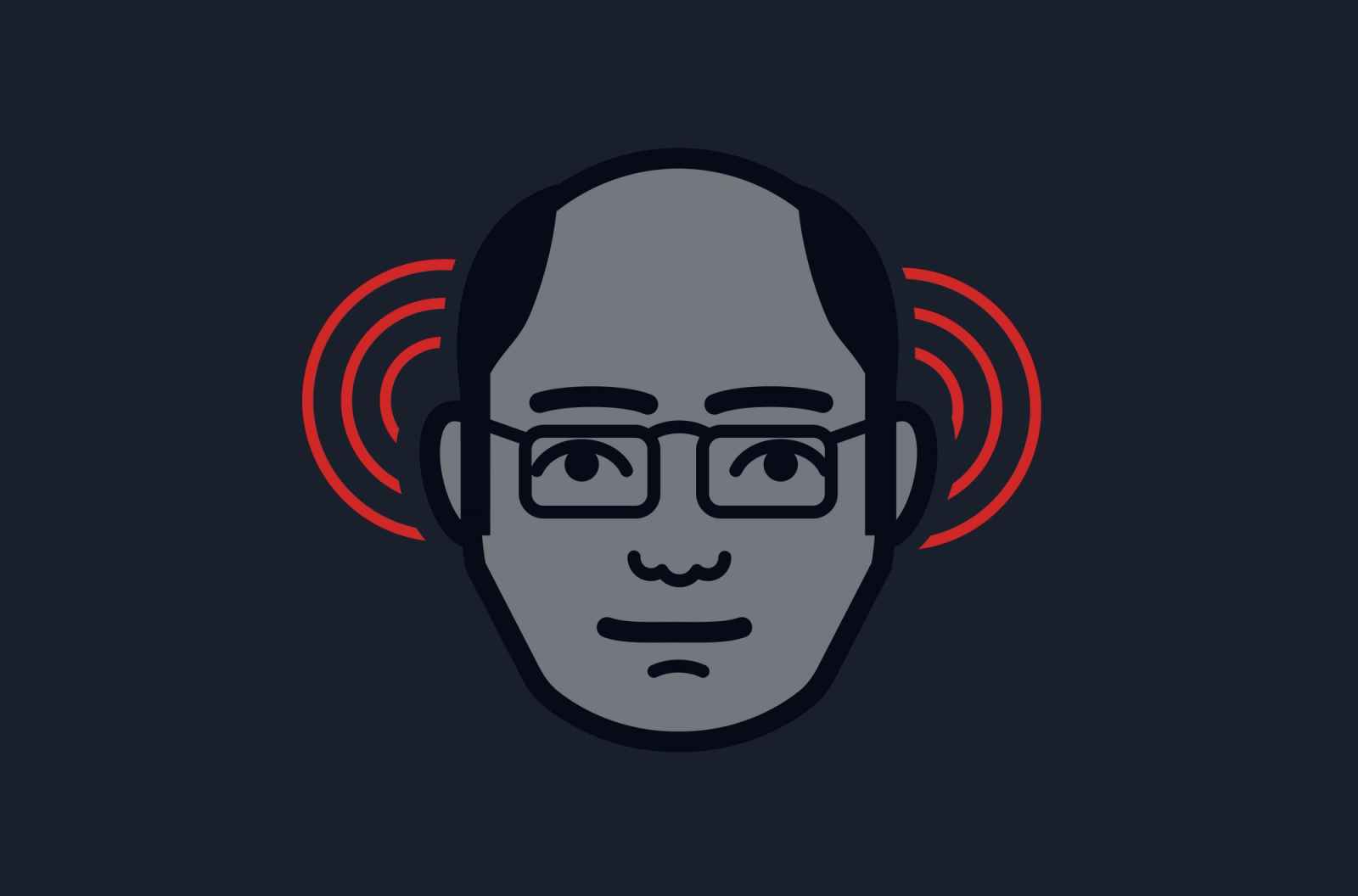 Illustration of bone conducting headphones