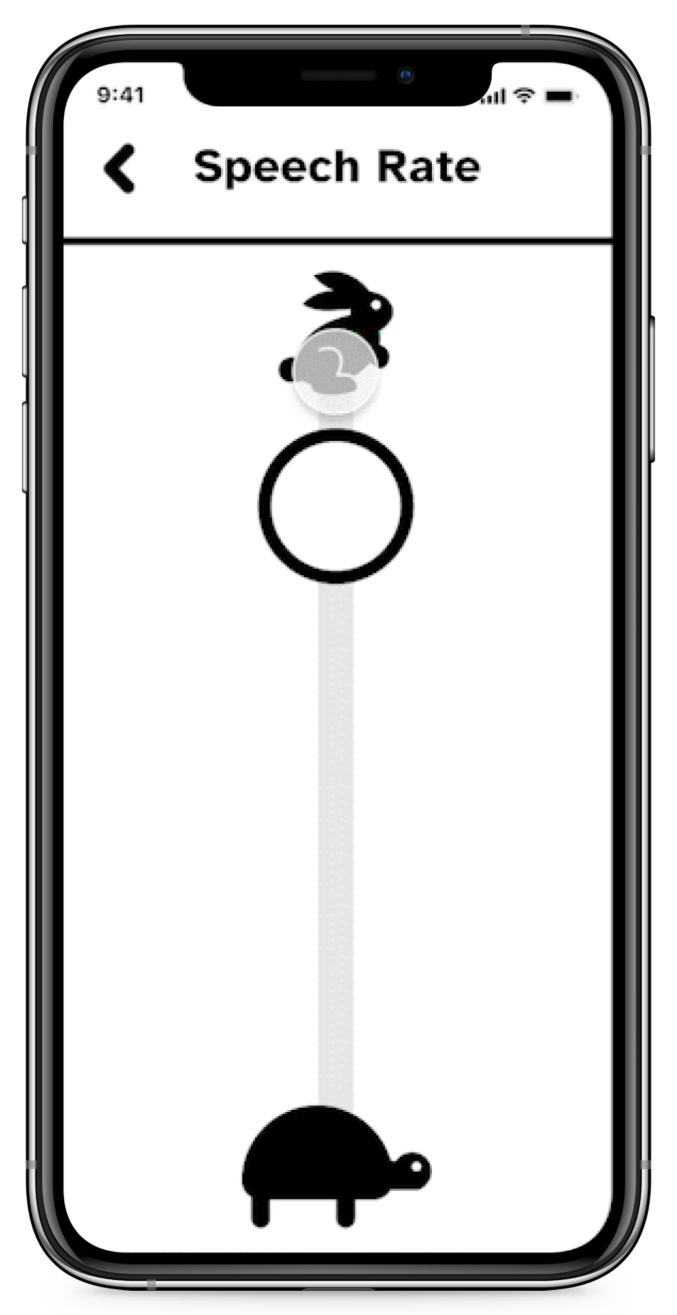 Adjusting speech rate in the onboarding flow
